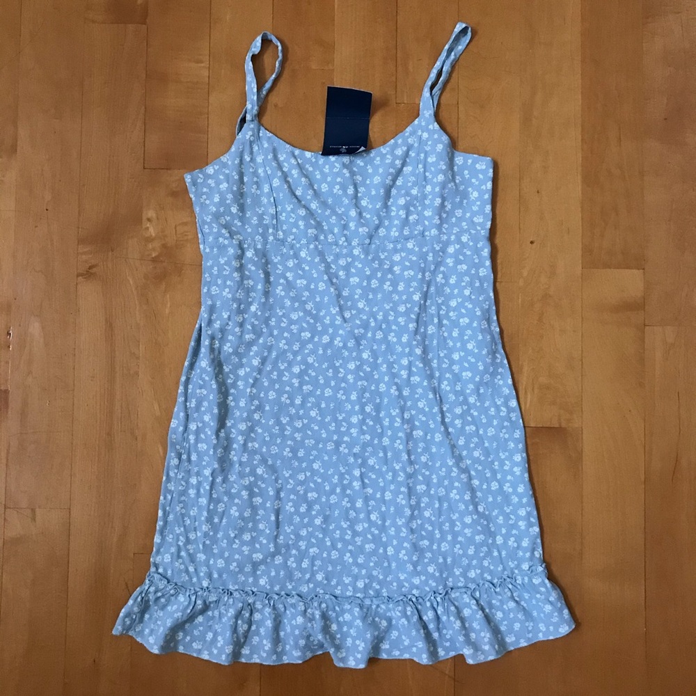 Brandy Melville Blue Floral Colleen Dress NWT
